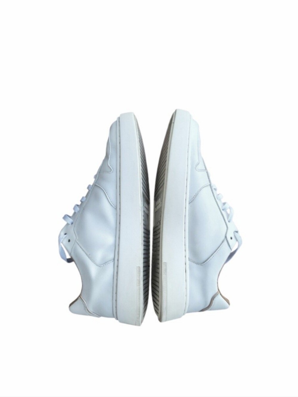 Allen Edmonds White Leather Owen Casual Sneaker Tennis Athletic Walk Shoe Men 11 - Picture 6 of 10